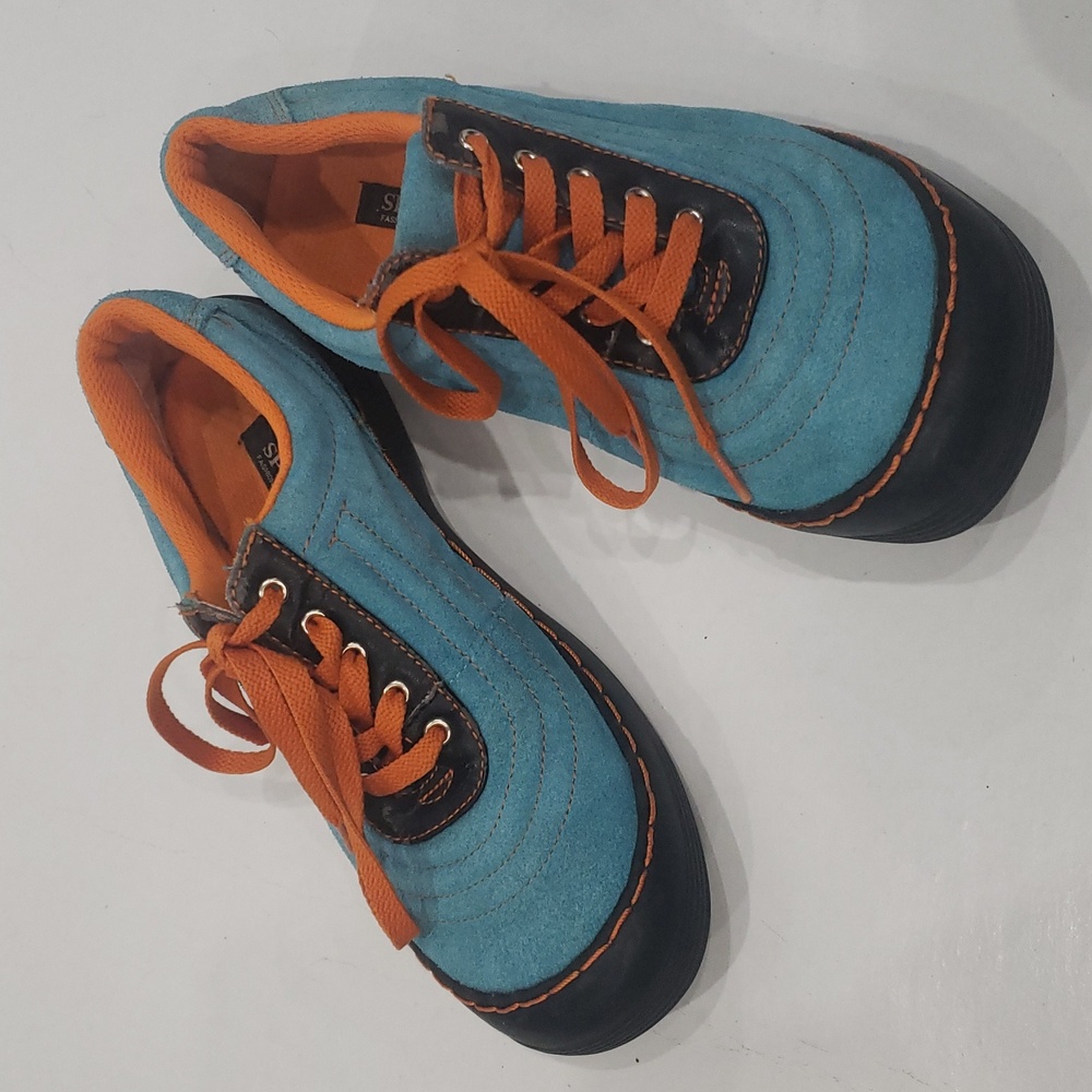 Women's Splash Blue and Orange Shoes